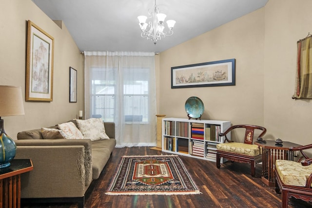 8145 SW 51st Rd, Gainesville, FL 32608 - living area featuring wood finished floors and a chandelier