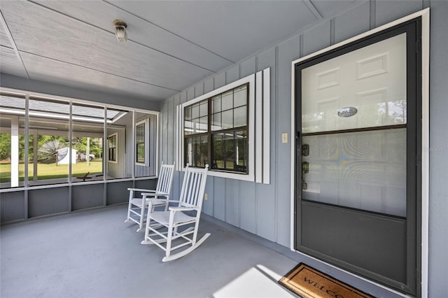 view of sunroom / solarium