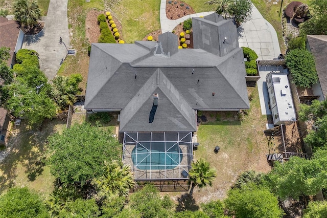 view from above of property