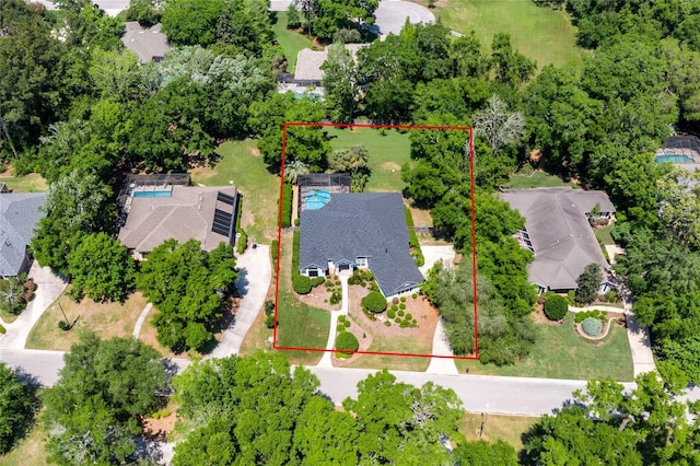 10312 SW 23rd Ave, Gainesville, FL 32607 - aerial view of residential area with property boundaries highlighted