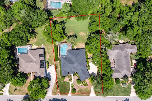 10312 SW 23rd Ave, Gainesville, FL 32607 - view of property location with a pool area and property parcel outlined