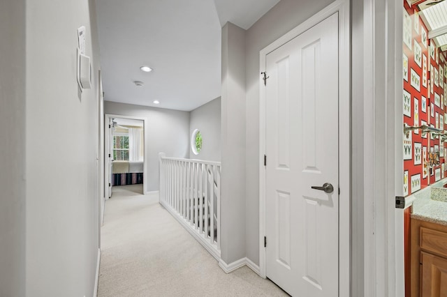 4319 SW 86th Way, Gainesville, FL 32608 - hall featuring light colored carpet and recessed lighting