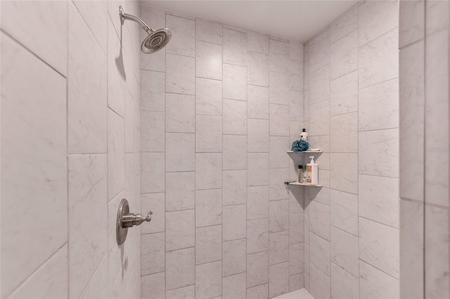 room details featuring tiled shower