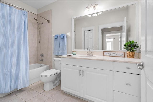 339 NE 2nd Ave, Gainesville, FL 32601 - full bath with vanity, tile patterned floors, shower / bath combo, and toilet