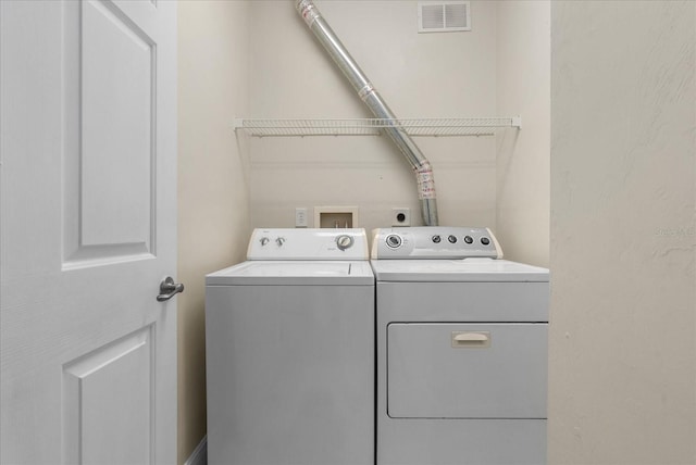 339 NE 2nd Ave, Gainesville, FL 32601 - laundry room with laundry area, independent washer and dryer, and visible vents