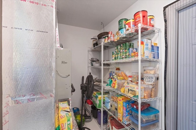 view of storage area