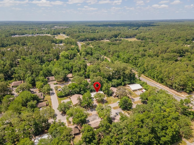aerial view of a forest