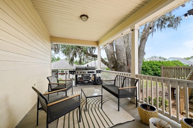 1488 NW 120th Way, Gainesville, FL 32606 - view of patio / terrace featuring outdoor lounge area and a grill