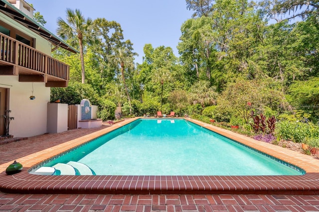 view of pool