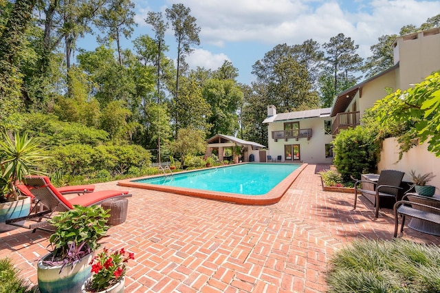 pool featuring a patio