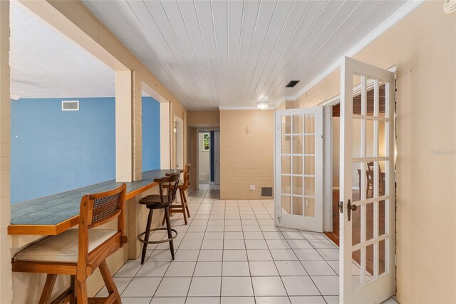 interior space featuring visible vents