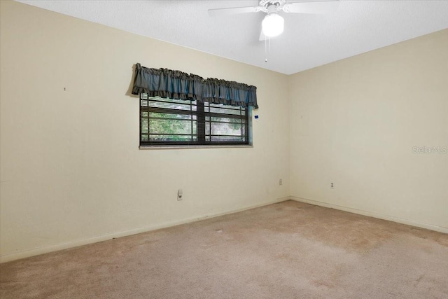 3925 NW 35th Pl, Gainesville, FL 32606 - unfurnished room with baseboards, carpet flooring, and ceiling fan