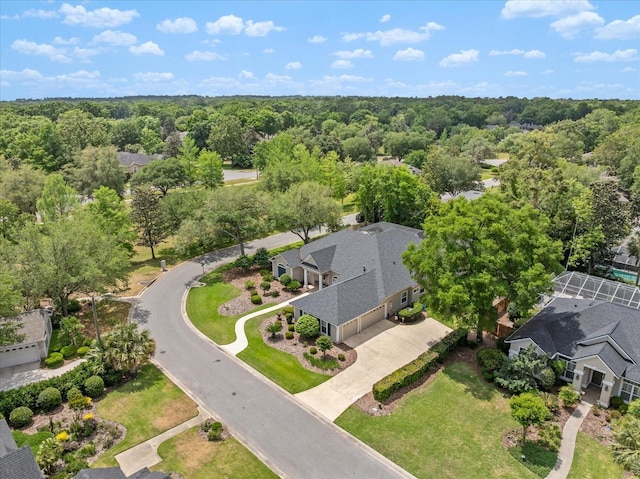 8815 SW 11th Ave, Gainesville, FL 32607 - birds eye view of property with a residential view and a wooded view