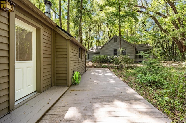 4511 SW 83rd Dr, Gainesville, FL 32608 - deck with view of scattered trees