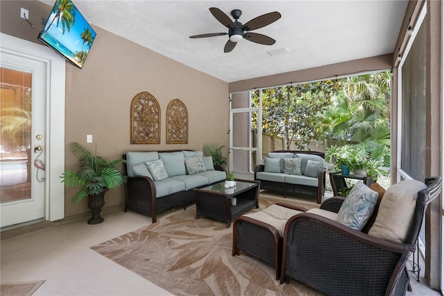 4515 SW 97th Ter, Gainesville, FL 32608 - sunroom / solarium with baseboards and carpet