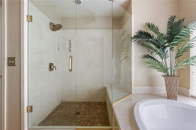4515 SW 97th Ter, Gainesville, FL 32608 - bathroom with a shower stall and a bath
