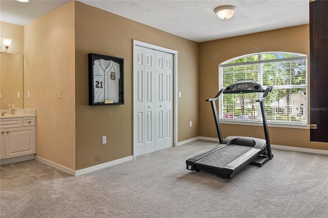 4515 SW 97th Ter, Gainesville, FL 32608 - exercise area with light colored carpet and baseboards