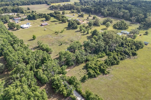 aerial view with a rural view