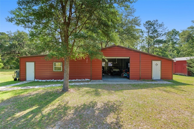 view of outbuilding featuring an outbuilding