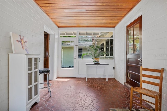 view of sunroom