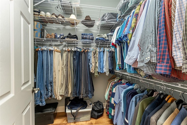 19138 NW 76th Ave, Alachua, FL 32615 - spacious closet featuring wood finished floors