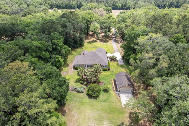 19138 NW 76th Ave, Alachua, FL 32615 - birds eye view of property with a forest view
