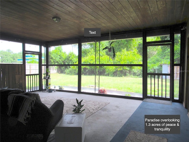 view of sunroom / solarium