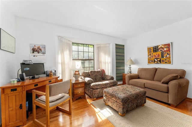 7022 NW 51st Ter, Gainesville, FL 32653 - living room featuring wood finished floors