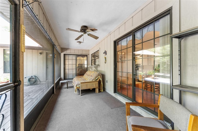 7022 NW 51st Ter, Gainesville, FL 32653 - sunroom / solarium with a ceiling fan and plenty of natural light