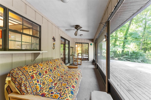 7022 NW 51st Ter, Gainesville, FL 32653 - sunroom / solarium featuring a ceiling fan