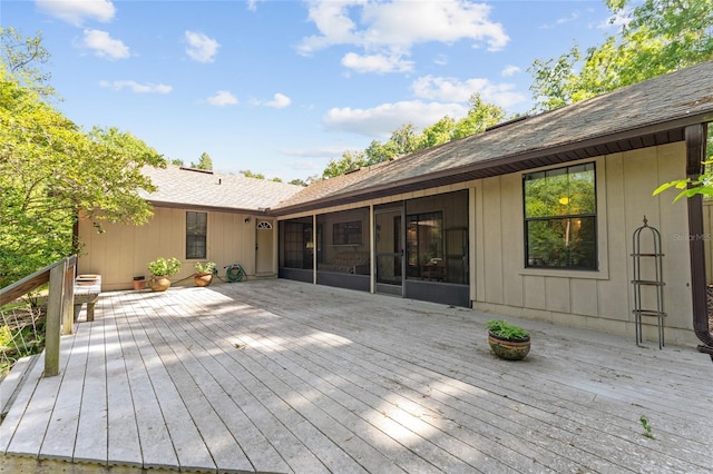 7022 NW 51st Ter, Gainesville, FL 32653 - deck featuring a sunroom