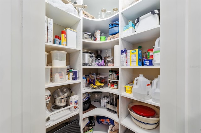 view of pantry