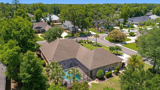 aerial view of residential area