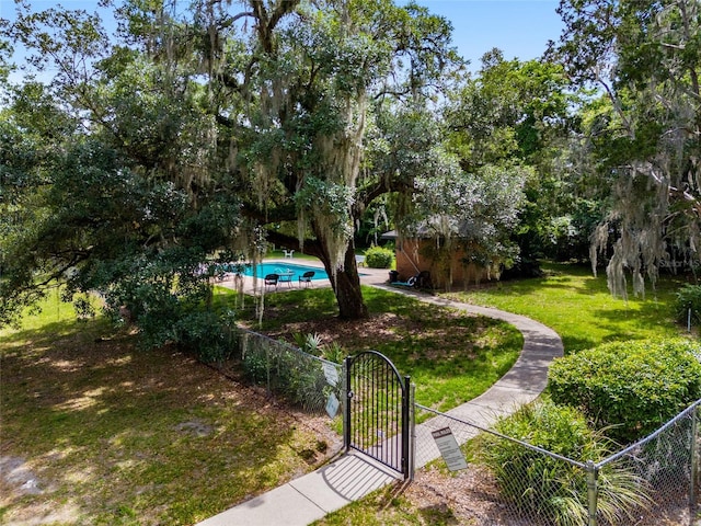 938 NW 42nd Ter, Gainesville, FL 32605 - view of yard featuring a gate
