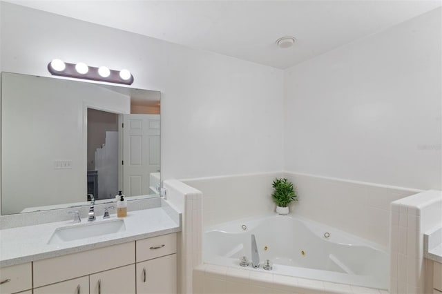 9505 NW 4th Pl, Gainesville, FL 32607 - bathroom featuring vanity and a whirlpool tub