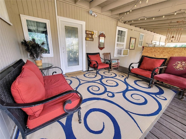 9150 SW 151st Ln, Archer, FL 32618 - wooden deck with a porch
