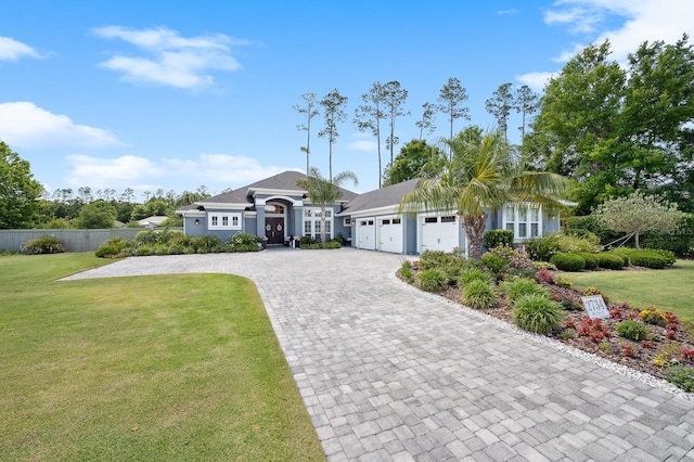 2734 SW 105th St, Gainesville, FL 32608 - view of front of house with decorative driveway and an attached garage