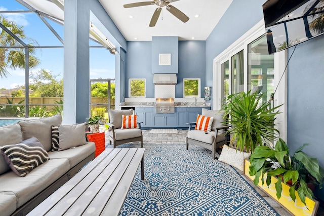 2734 SW 105th St, Gainesville, FL 32608 - sunroom / solarium featuring plenty of natural light