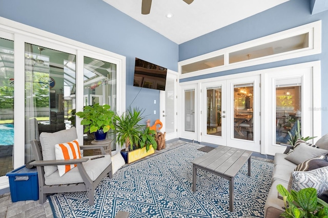 2734 SW 105th St, Gainesville, FL 32608 - sunroom featuring french doors