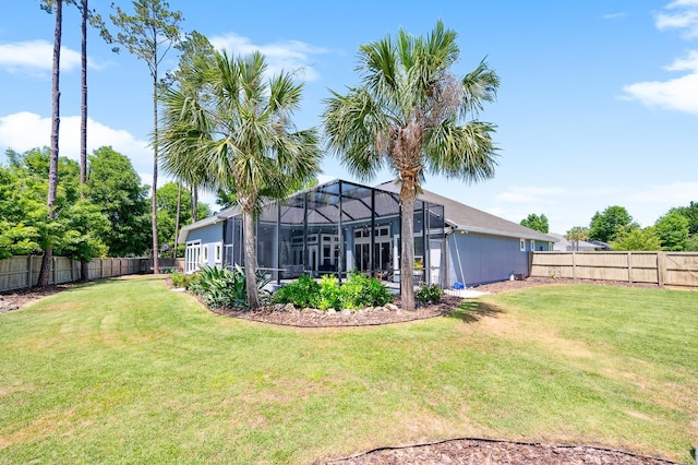 2734 SW 105th St, Gainesville, FL 32608 - view of yard with a lanai