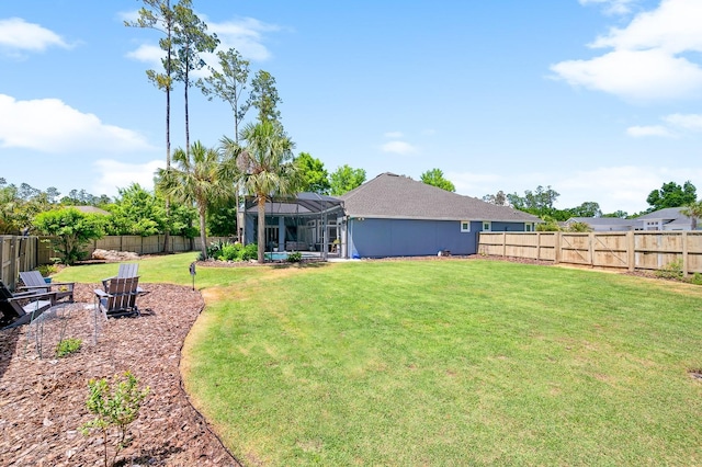 2734 SW 105th St, Gainesville, FL 32608 - view of yard with a lanai
