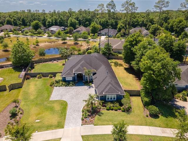 2734 SW 105th St, Gainesville, FL 32608 - aerial view of residential area with a large body of water