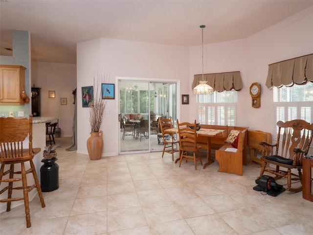 10712 SW 12th Ter, Micanopy, FL 32667 - dining room featuring light tile patterned flooring