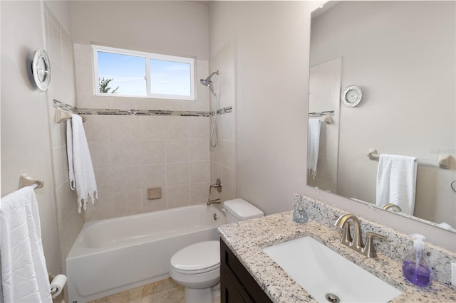 6243 SW 46th Dr, Gainesville, FL 32608 - bathroom with toilet, bathtub / shower combination, and vanity