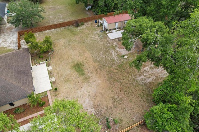 view from above of property