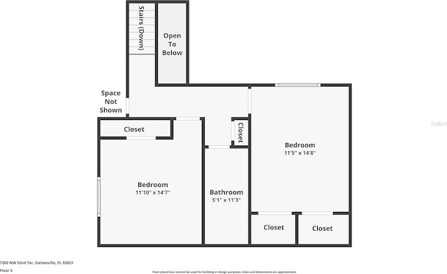 7202 NW 52nd Ter, Gainesville, FL 32653 - floor plan / room layout