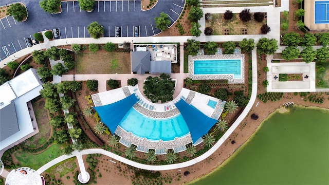5237 NW 48th Pl, Ocala, FL 34482 - drone / aerial view of a pool area and a large body of water