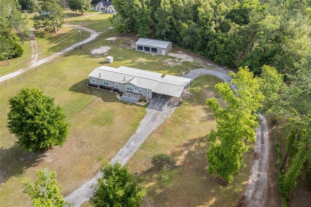 aerial view of property's location