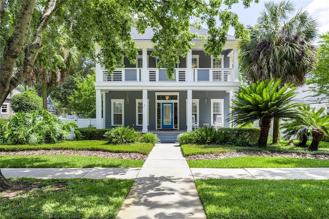 13209 SW 3rd Ln, Newberry, FL 32669 - view of front of property featuring a balcony and a porch