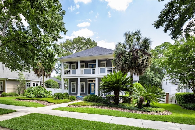 13209 SW 3rd Ln, Newberry, FL 32669 - view of front of home with a balcony and a porch